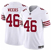 Men & Women & Youth San Francisco 49ers #46 Jon Weeks White 2025 F.U.S.E. Vapor Untouchable Limited Stitched Jersey,baseball caps,new era cap wholesale,wholesale hats